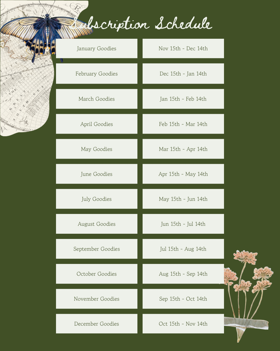 Tier 1 Mail Club - Meadow Notes